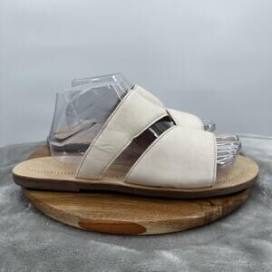 Patina Shoes Womens Size 11 Slide Sandals Slip On Handmade Comfortable Leather
